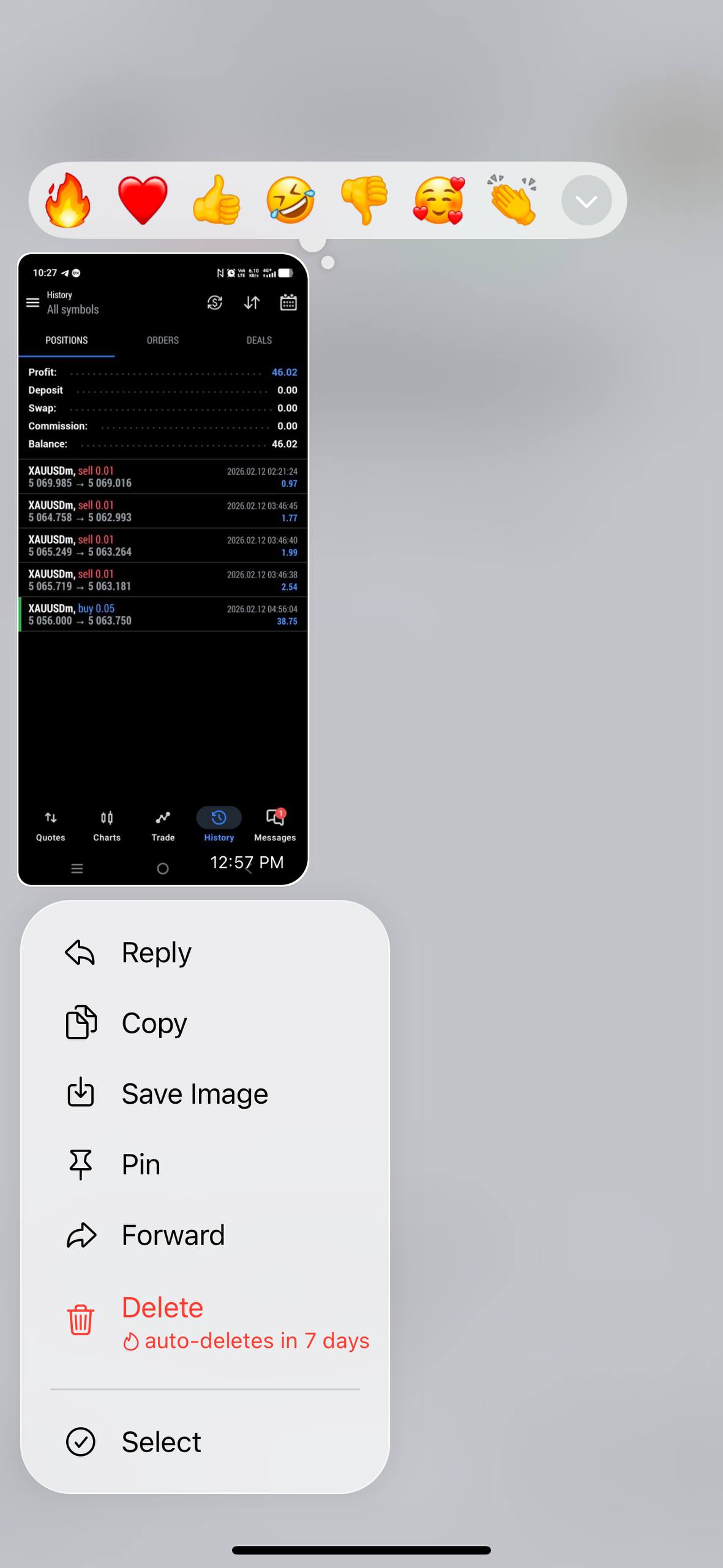 XAUUSD sells +$46.02 profit