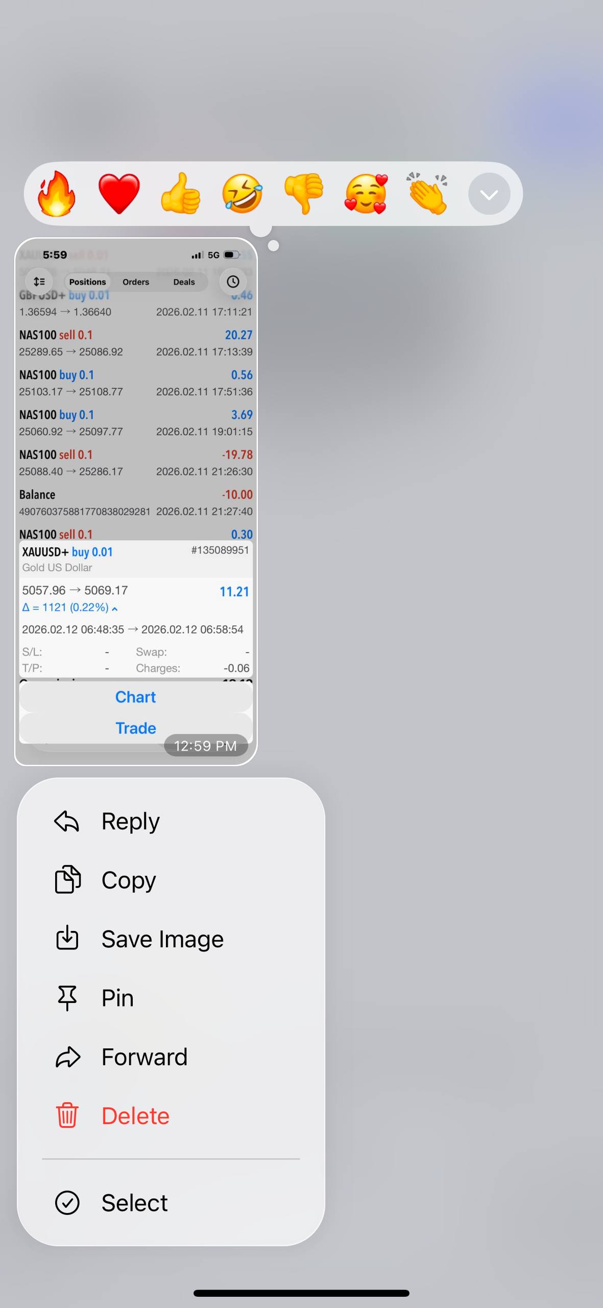 NAS100 & XAUUSD trades